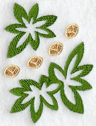 Giraffe and Leaf Wedge - Lg