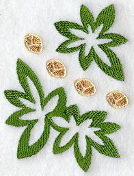 Giraffe and Leaf Wedge - Lg (Mirror)