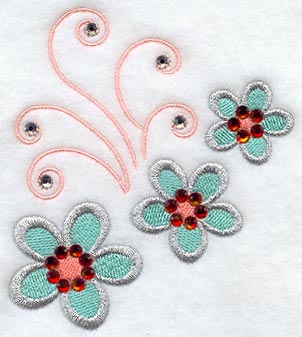 Cool Girl Wedge - Lg (Crystals)