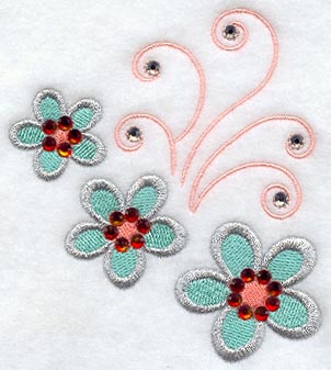 Cool Girl Wedge - Lg (Mirror) (Crystals)