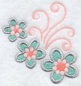 Cool Girl Wedge - Lg (Mirror) (Crystals)