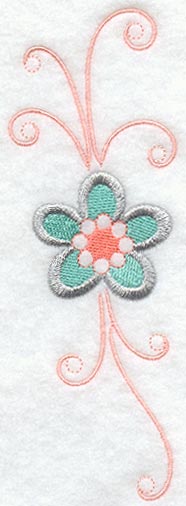 Cool Girl Wedge Placket - Lg (Mirror) (Crystals)