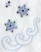 Snowflake Wedge - Lg (Crystals)