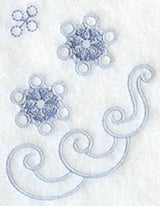 Snowflake Wedge - Lg (Crystals)