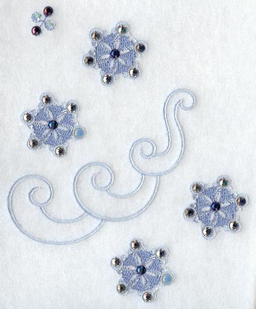 Snowflake Spray - Lg (Crystals)