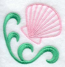 Seashell Wedge - Lg (Mirror)