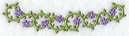 Floral Heirloom Collar Border - Lg (Mirror)