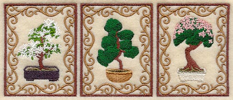 Bonsai Tree Triptych