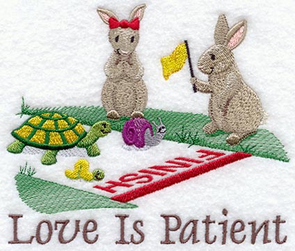 Love is Patient - Bunnies