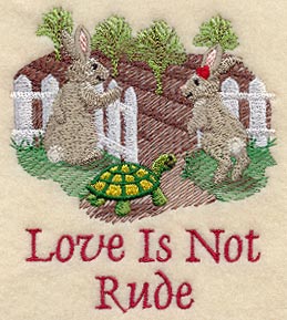 Love is not Rude - Bunnies