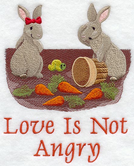 Love is not Angry - Bunnies