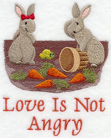 Love is not Angry - Bunnies