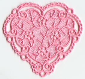 Dainty Floral Heart (Lace)