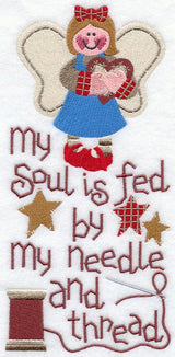 Embroidery Angel w/ Text
