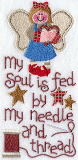 Embroidery Angel w/ Text
