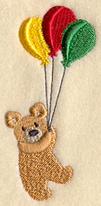 Teddy Bear and Balloons (Puff Foam)