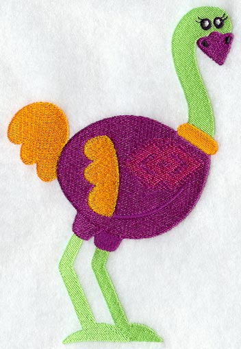 Ostrich with Adinkra