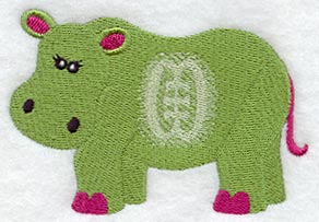 Hippopotamus with Adinkra