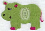 Hippopotamus with Adinkra
