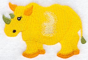 Rhinoceros with Adinkra