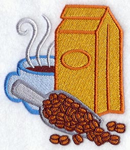 Kitchen Coffee Cup and Beans