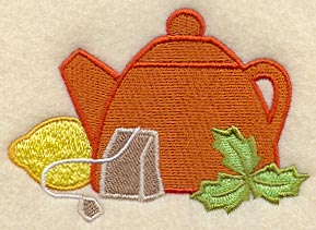 Kitchen Teapot and Leaves