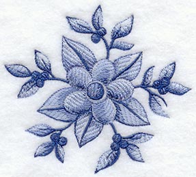 Delft Blue Flower I