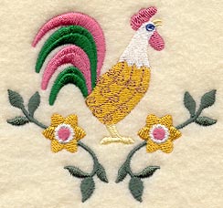 Rooster and Flower III