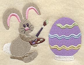 Easter Bunny Painting Egg