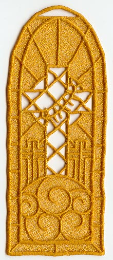 Cross 3 Bookmark (Lace)