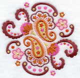 Paisley Floral Circle