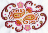 Paisley Floral Oval