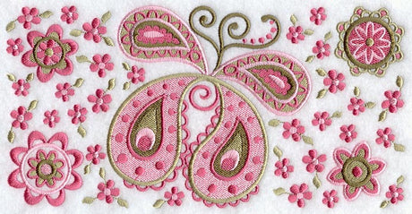 Paisley Butterfly Rectangle