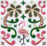 Paisley Flamingo Square