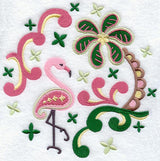 Paisley Flamingo Circle