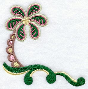 Paisley Flamingo Corner