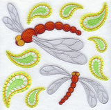 Paisley Dragonfly Square