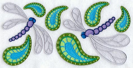 Paisley Dragonfly Rectangle