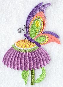 Butterfly on Flower 1