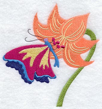 Butterfly on Flower 3