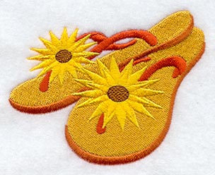 Sunflower Flip Flops