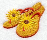 Sunflower Flip Flops