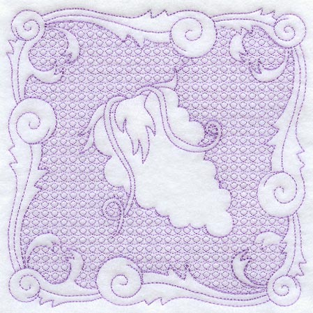 Grape Square (Trapunto)