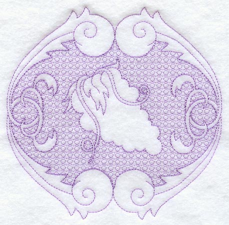 Grape Circle (Trapunto)