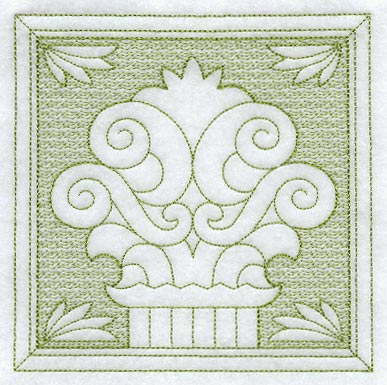 Roman Column Square (Trapunto)