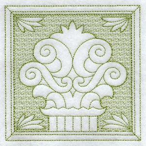 Roman Column Square (Trapunto)