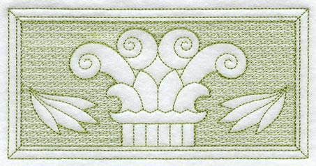 Roman Column Rectangle (Trapunto)