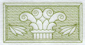 Roman Column Rectangle (Trapunto)