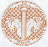 Roman Horse Circle (Trapunto)