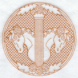 Roman Horse Circle (Trapunto)
